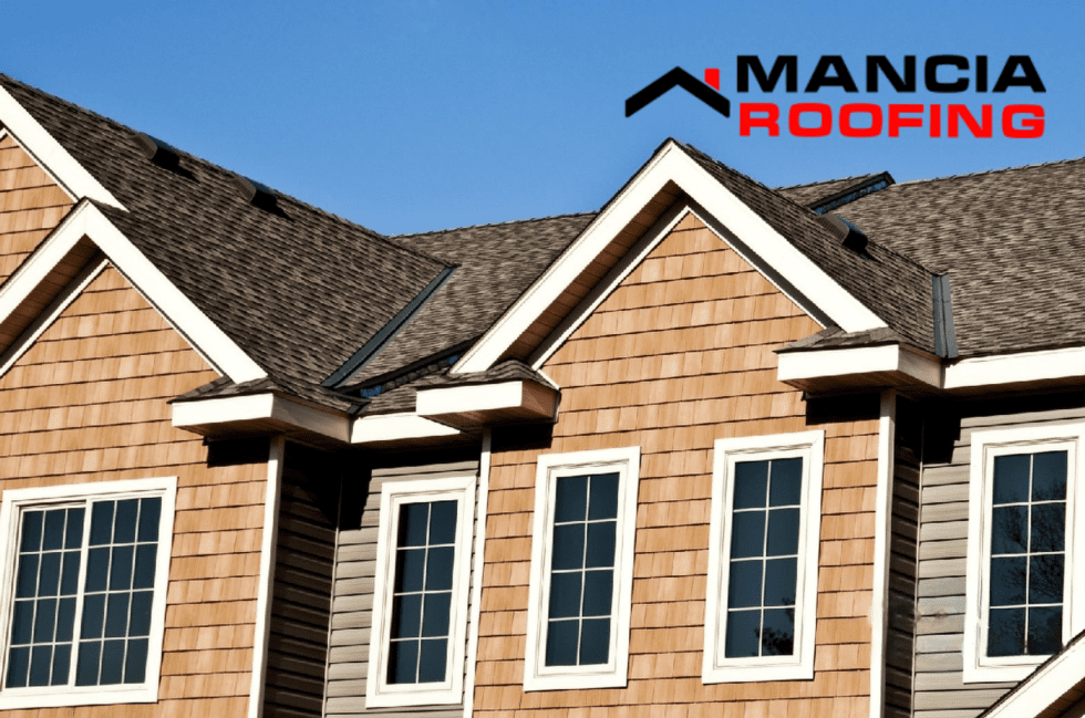 Modern home with gabled roof design